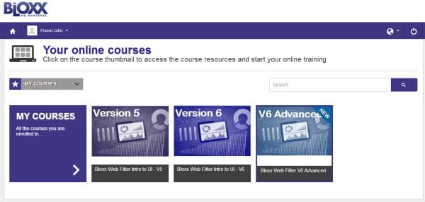 Bloxx Online Courses on Docebo's eLearning Platform