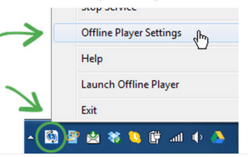 Offline player settings