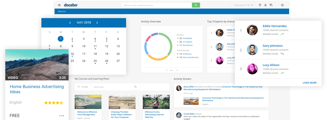 Docebo Learn - A learning management system with an unparalleled user experience