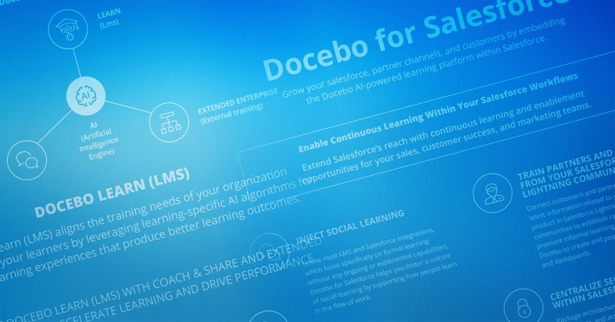Docebo For Salesforce: AI-powered Learning Platform & Easy LMS Integration